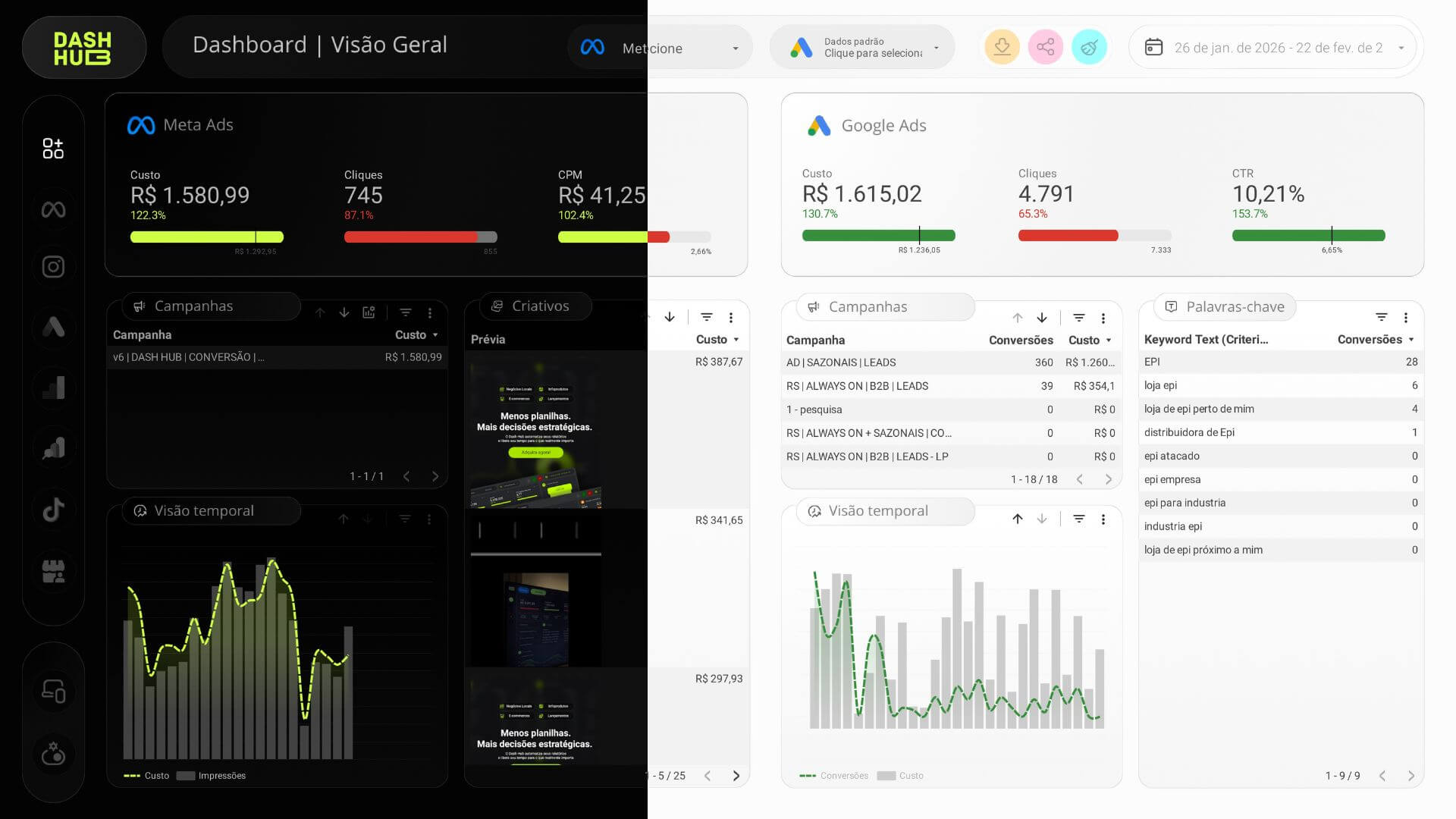 Versão Claro e Escuro